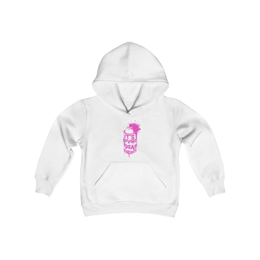 "Its Giving IDGAF Energy" Youth Heavy Blend Hooded Sweatshirt