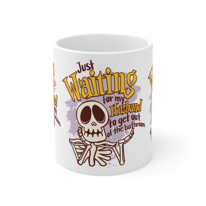 Bathroom Wait Funny Mug