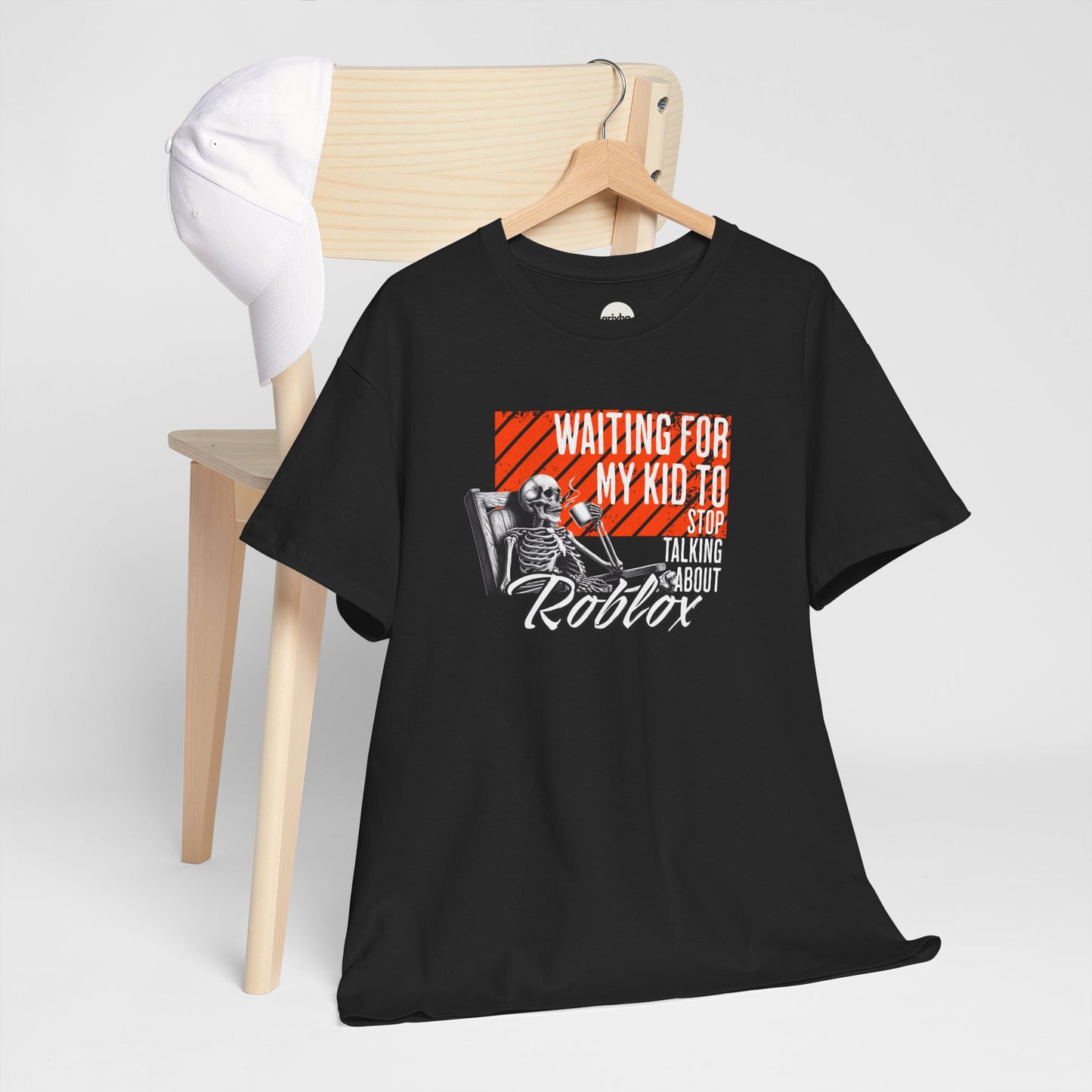 "Waiting for my kid to stop talking about Roblox" Unisex Garment-Dyed T-shirt