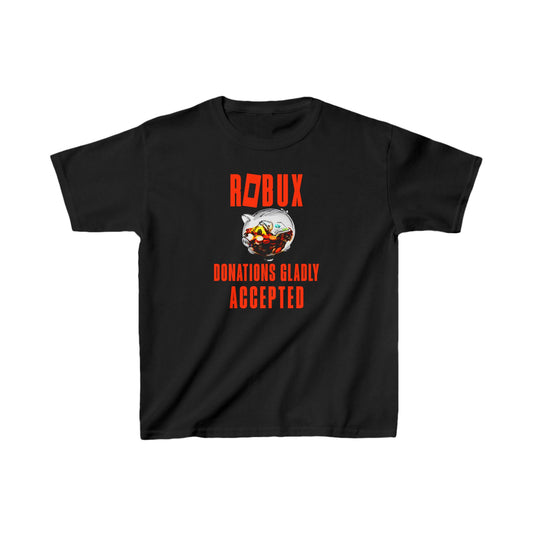 Robux-Donations Kids Cotton Tee